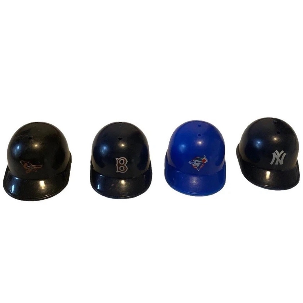 Set Of 4  Vintage plastic  Laich Mini MLB Baseball hats collectible AL East